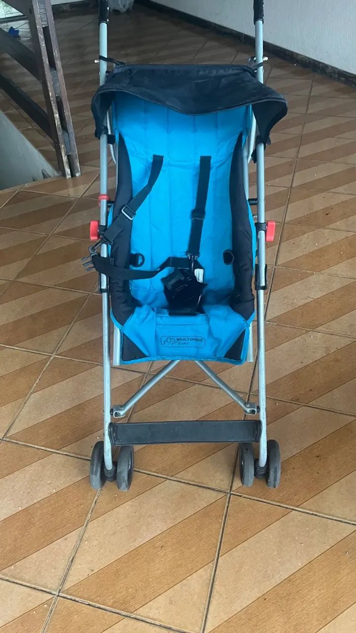 Carrinho de bebê Multikids guardachuva - Foto 4