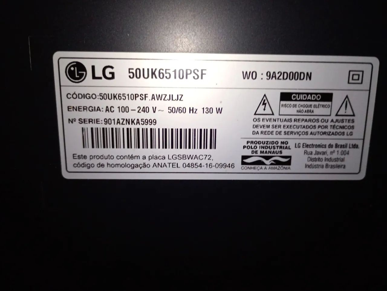 Smart TV LG 50 polegadas para retirada de peças - Foto 2