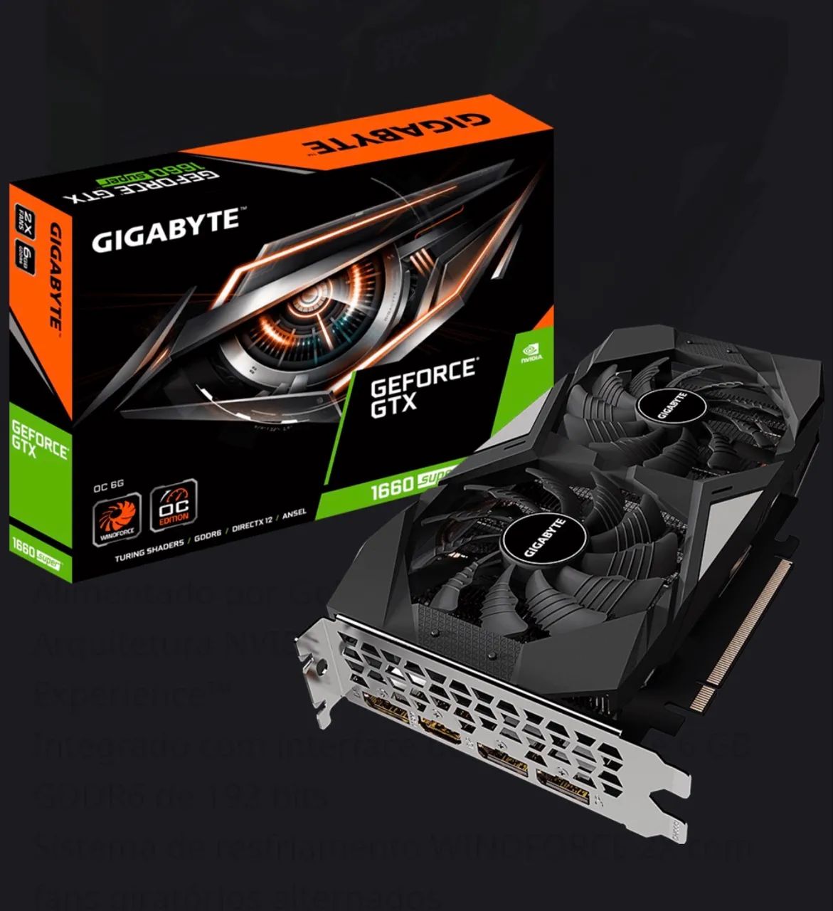 Placa de vídeo GTX 1660 super OC - Foto 2
