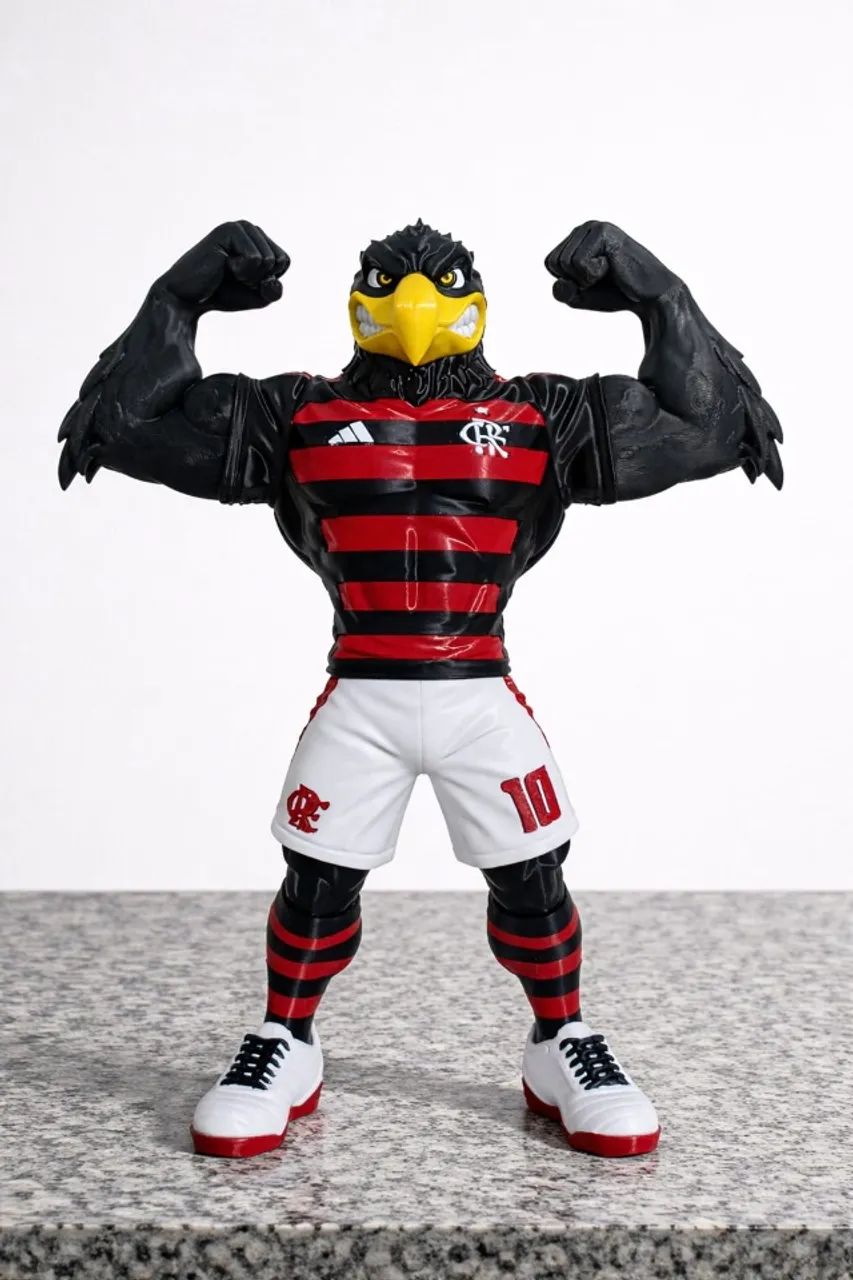 Mascote do Flamengo 26cm - Estilizado e Super Detalhado!
