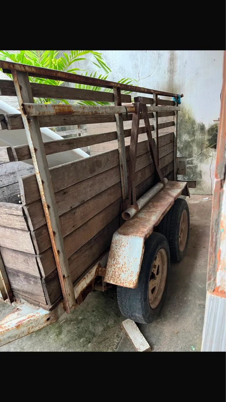 Carreta com 2 eixos, muito resistente  - Foto 3