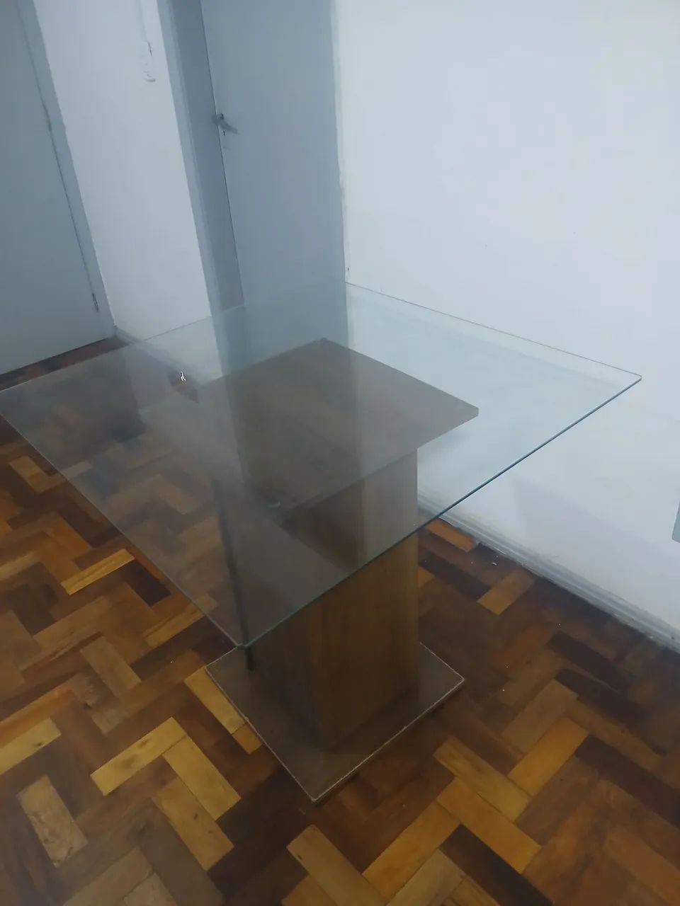 Mesa Madesa Quadrada Tampo de Vidro - Foto 2