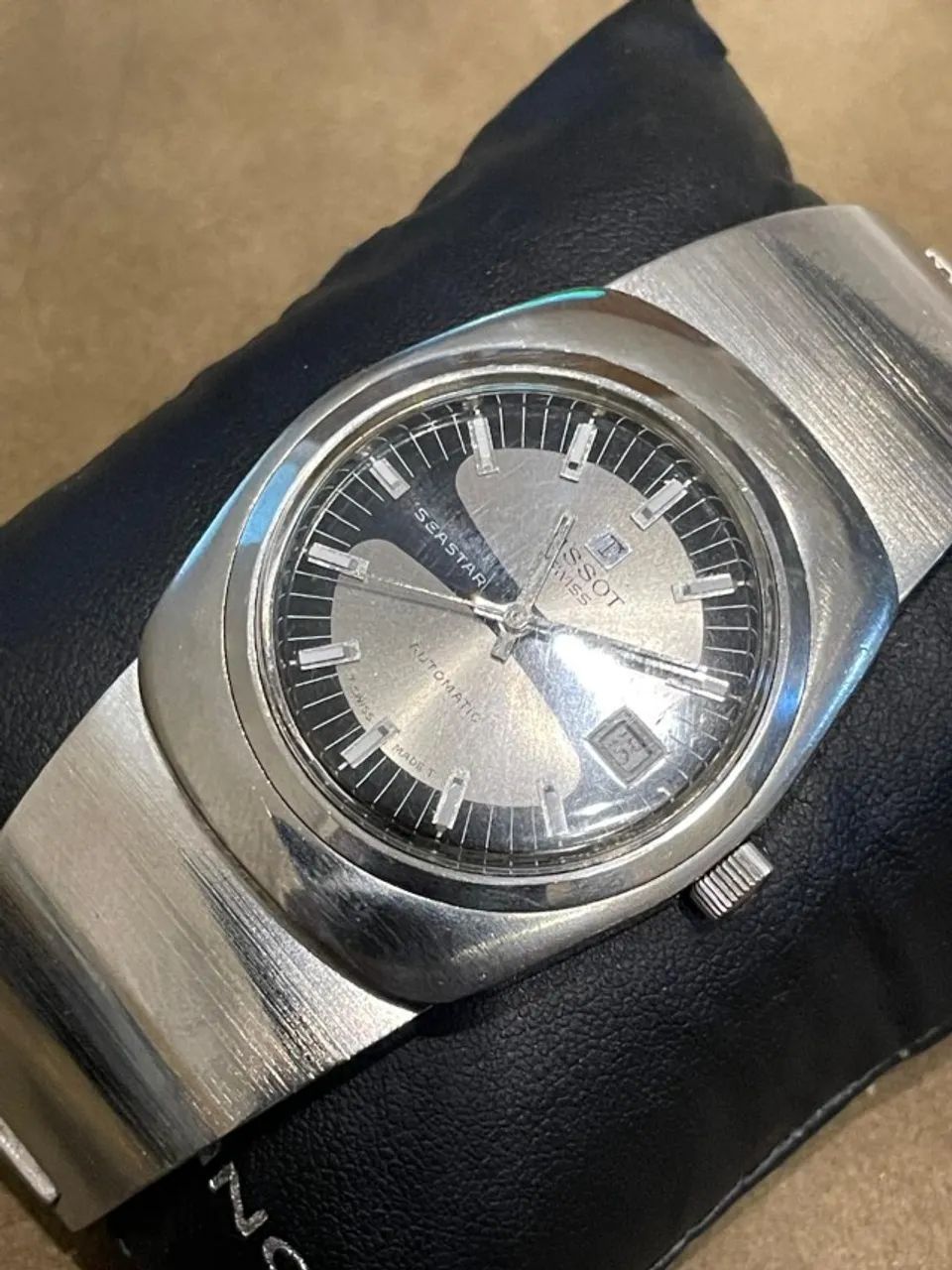 relógio tissot seastar automatic vintage 70's date estado de novo! peça de coleção! 38mm - Foto 3