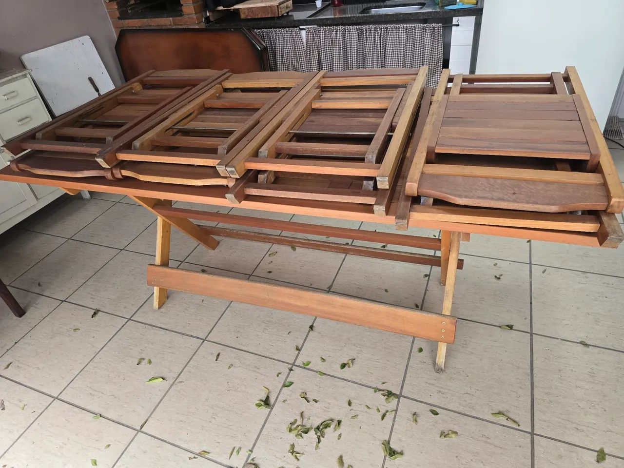 Mesa madeira maciça  - Foto 4