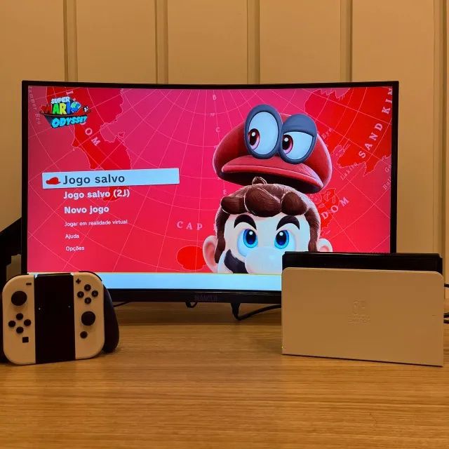 Nintendo Switch Oled Desbloqueado (Kamizake) - Case - 64Gb e 256Gb Micro SD