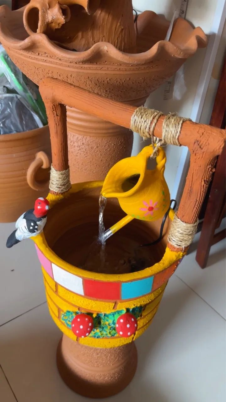 Fontes de barro decorativas  - Foto 4
