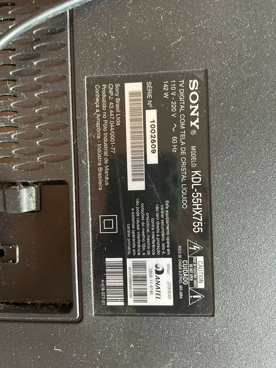 SONY BRAVIA 55