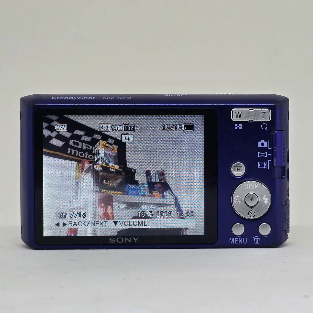 Câmera Digital Sony Cyber-shot DSC-W610 14.1MP CCD Azul Com Caixa