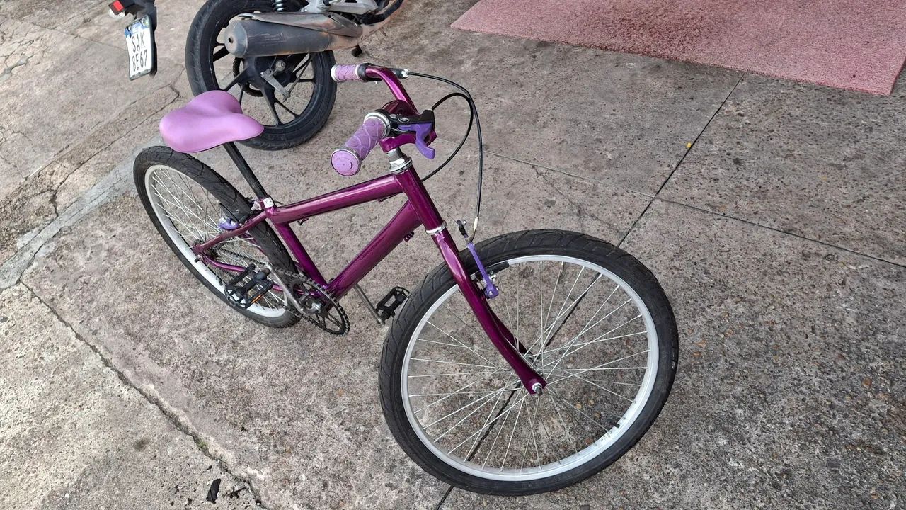 ? BICICLETA ARO 24 ? SEMINOVA ? R$ 400,00 - Foto 3