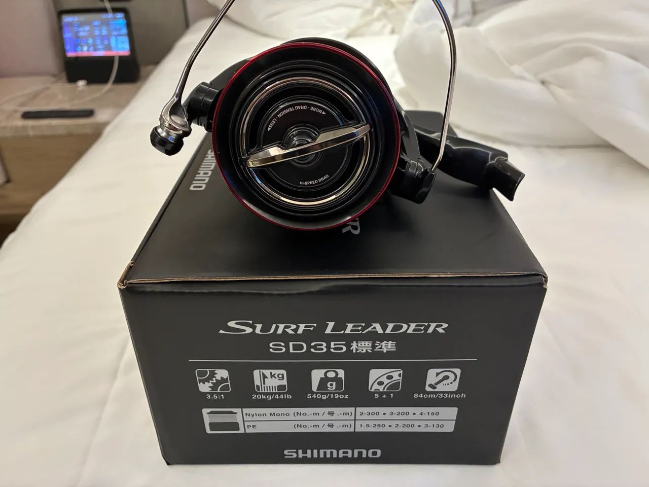 Molinete Shimano Surf Leader Sd 35 Ci4+ 20kg 6rr 530g - Esportes