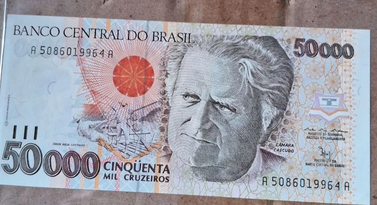CÉDULA DE 50 MIL CRUZEIROS FE.