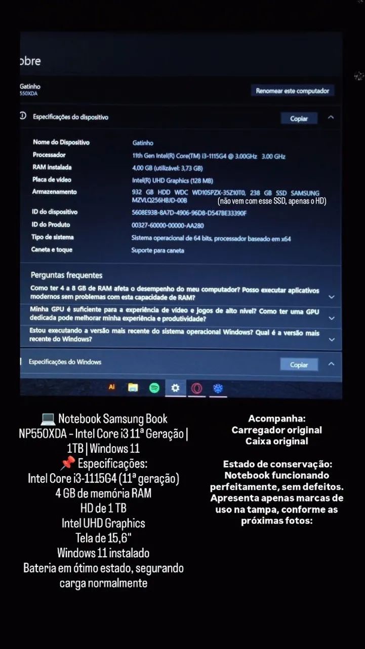 NOTEBOOK SAMSUNG BOOK - Foto 4
