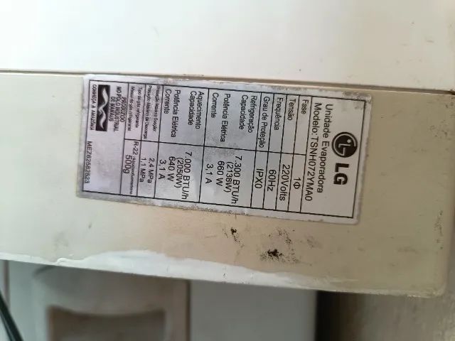 Ar condicionado LG 7300 BTU - Foto 2