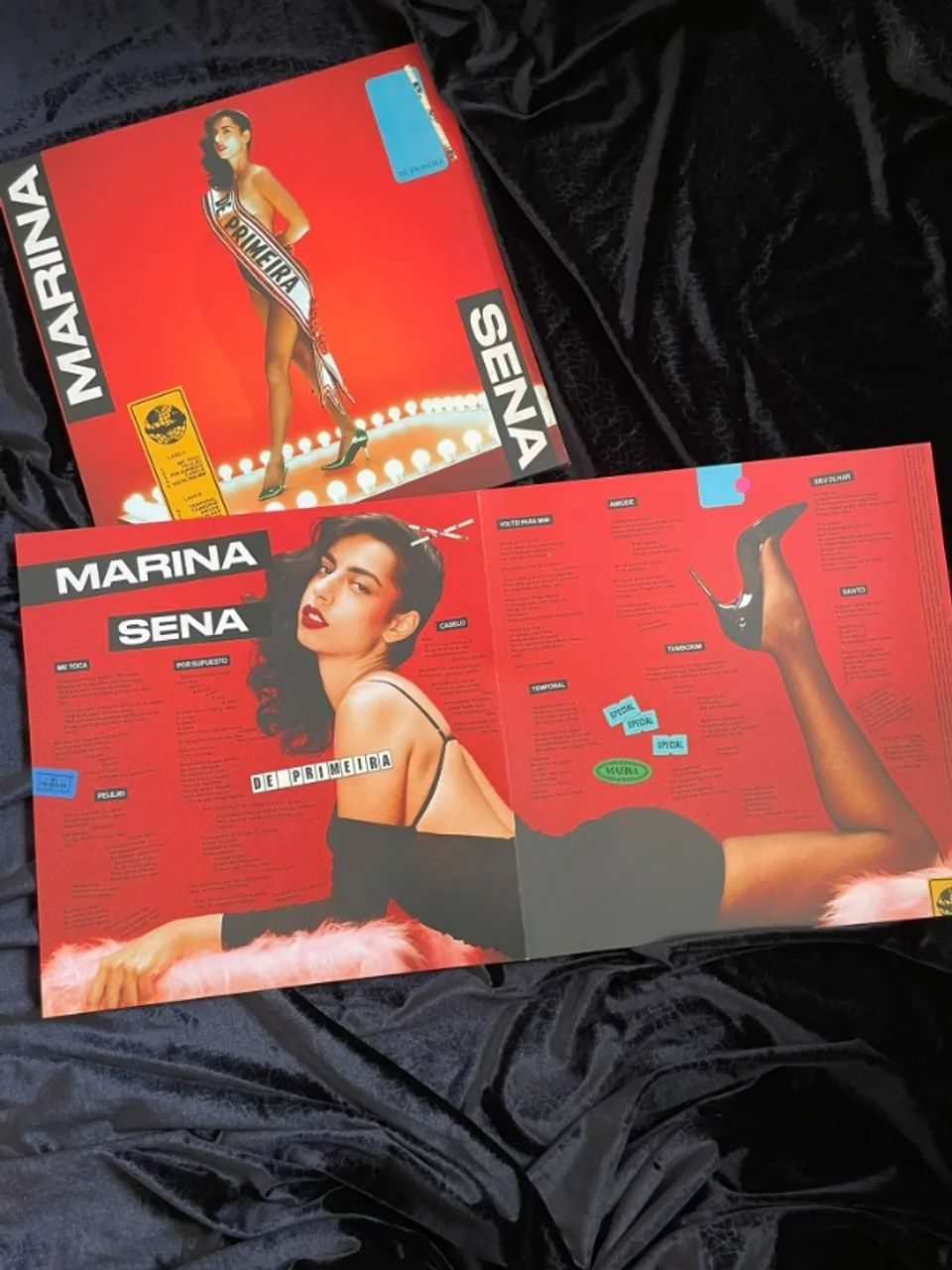 capa + poster marina sena de primeira lp