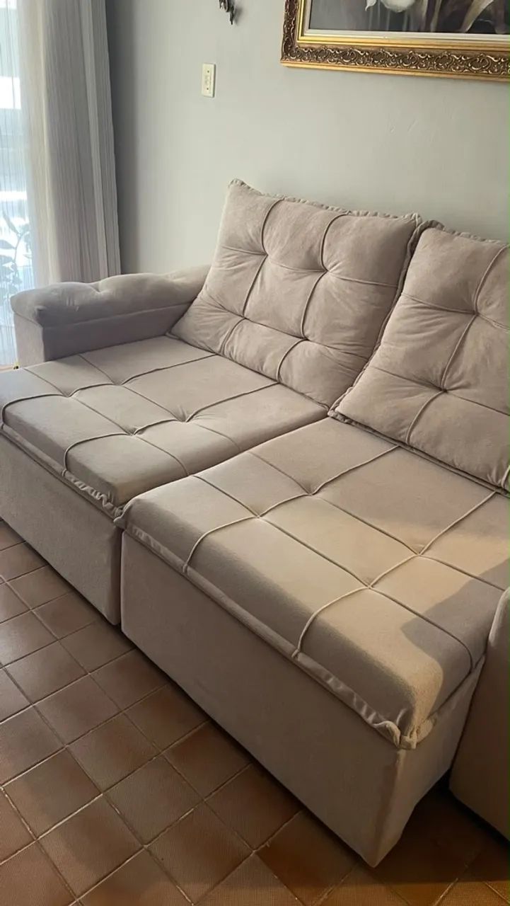 Sofá Retrátil e Reclinável 