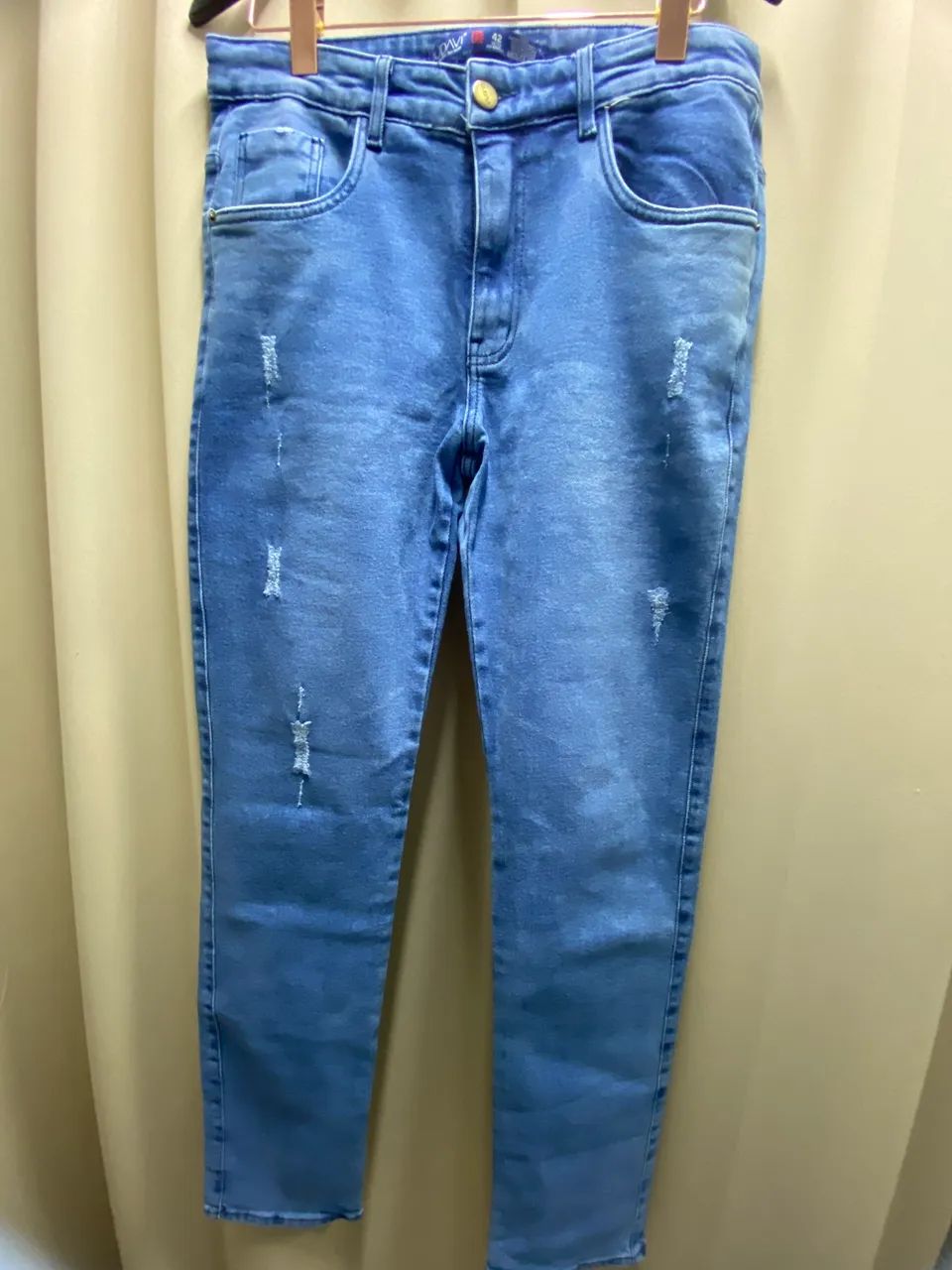 Kit 3 Calças Jeans NOVAS Azul Nr 42 - Foto 5