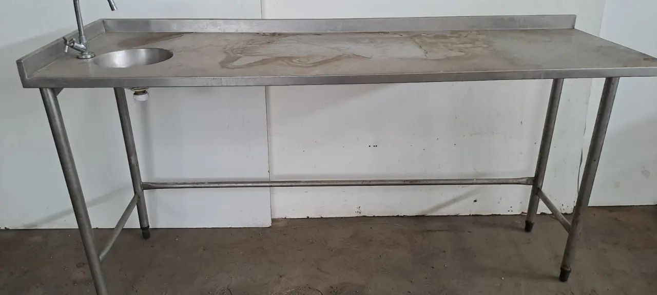 Bancada de Inox com Cuba  - Foto 3