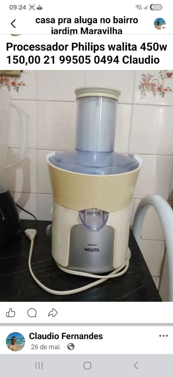 Multi processador Philips walita 450w 