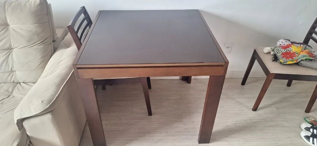Mesa de jantar extensível quadrada - Foto 2