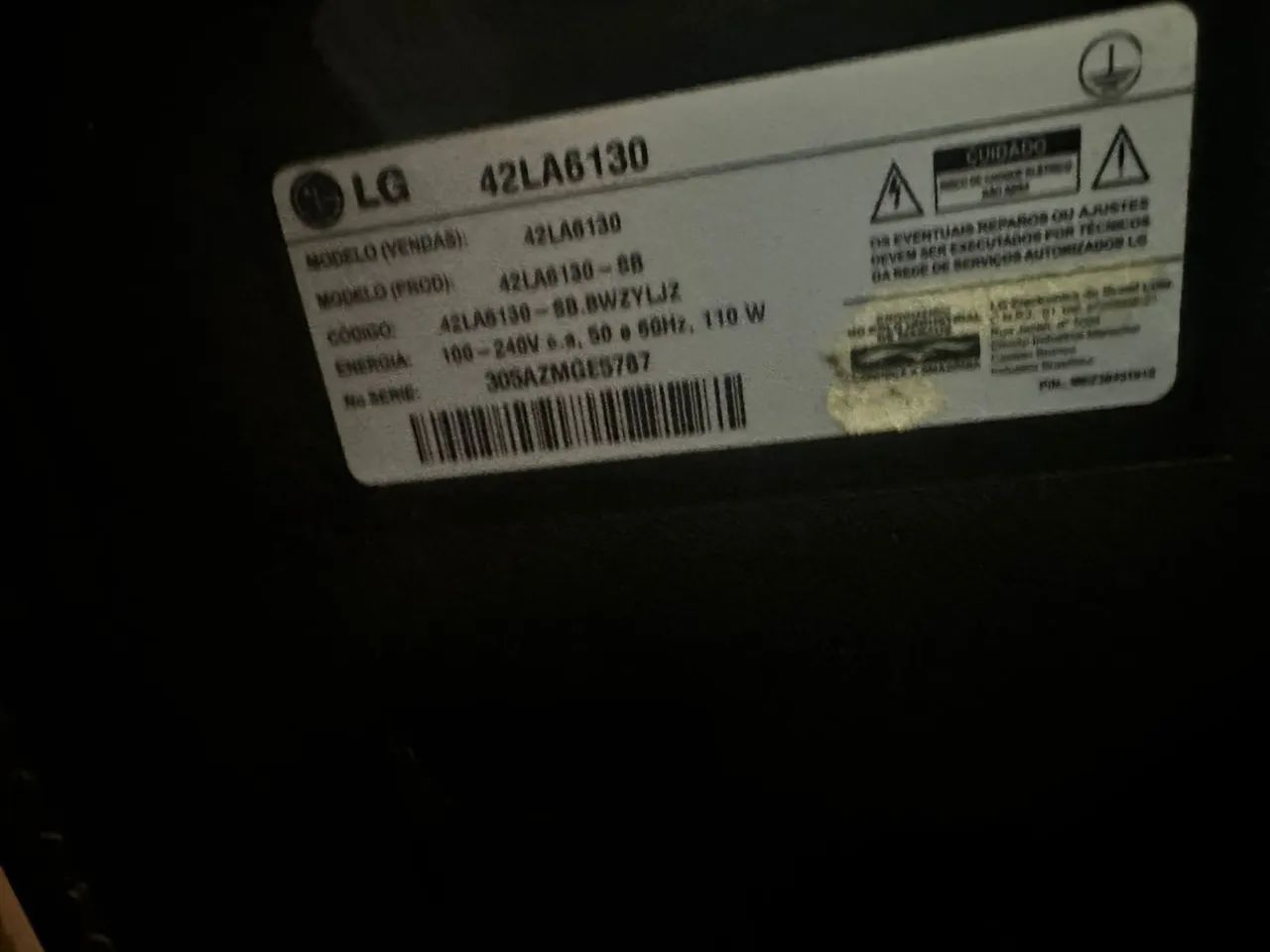 Tv 42  La6130 para retirar peças  - Foto 2