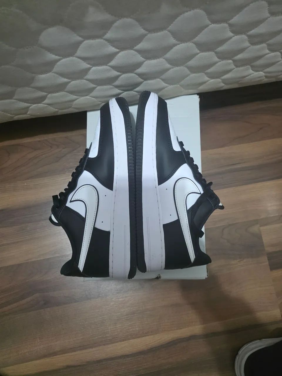 Nike Air Force 1 Low White Swoosh Panda - Foto 2