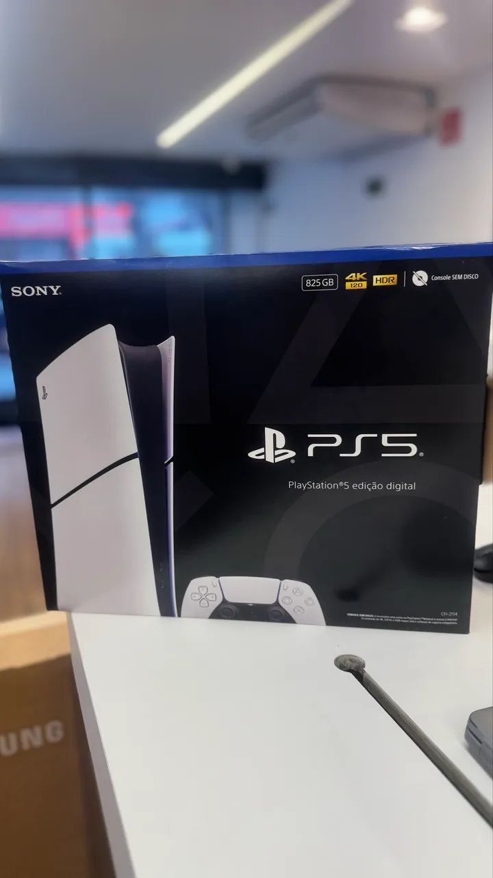 PS 5 Slim Digital 925GB com 2 jogos 