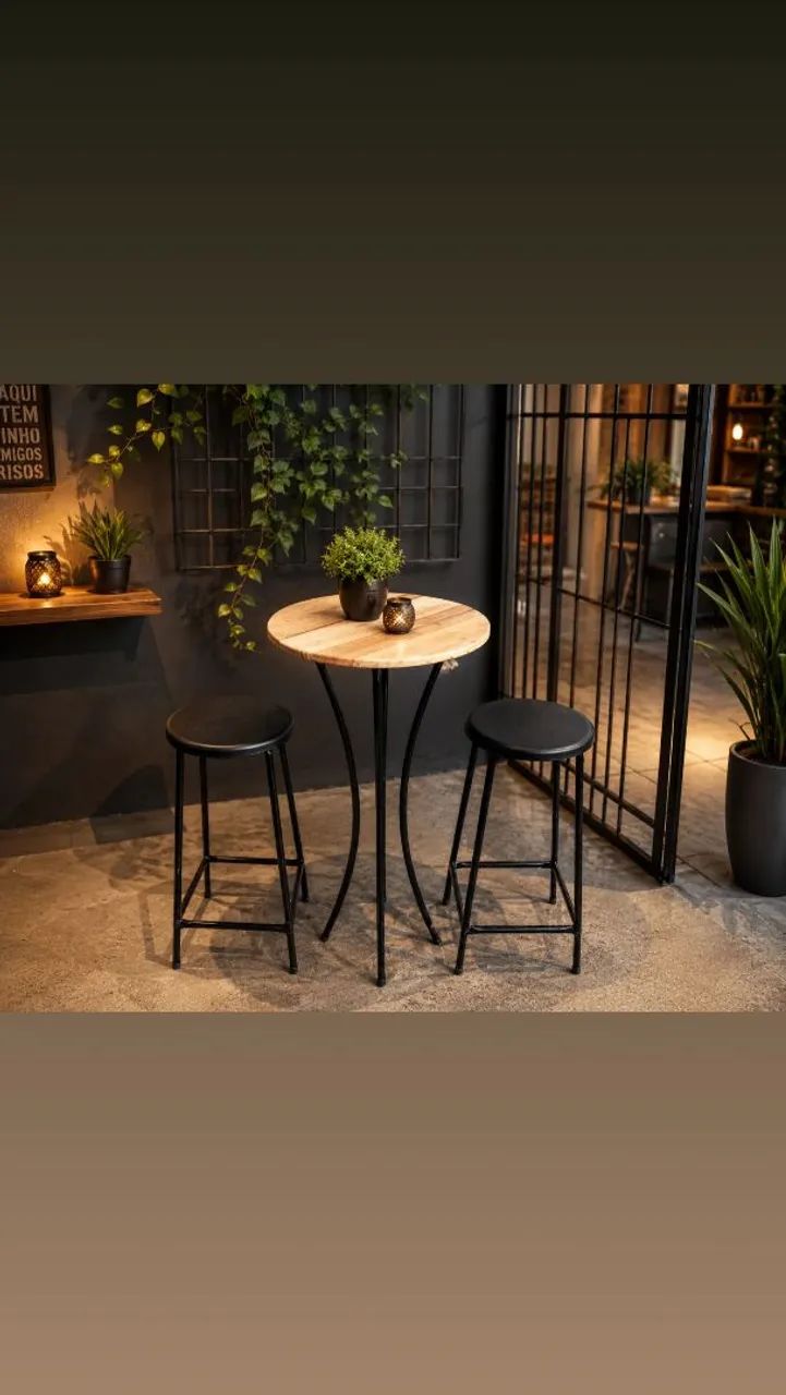 Conjunto mesa bistrô 