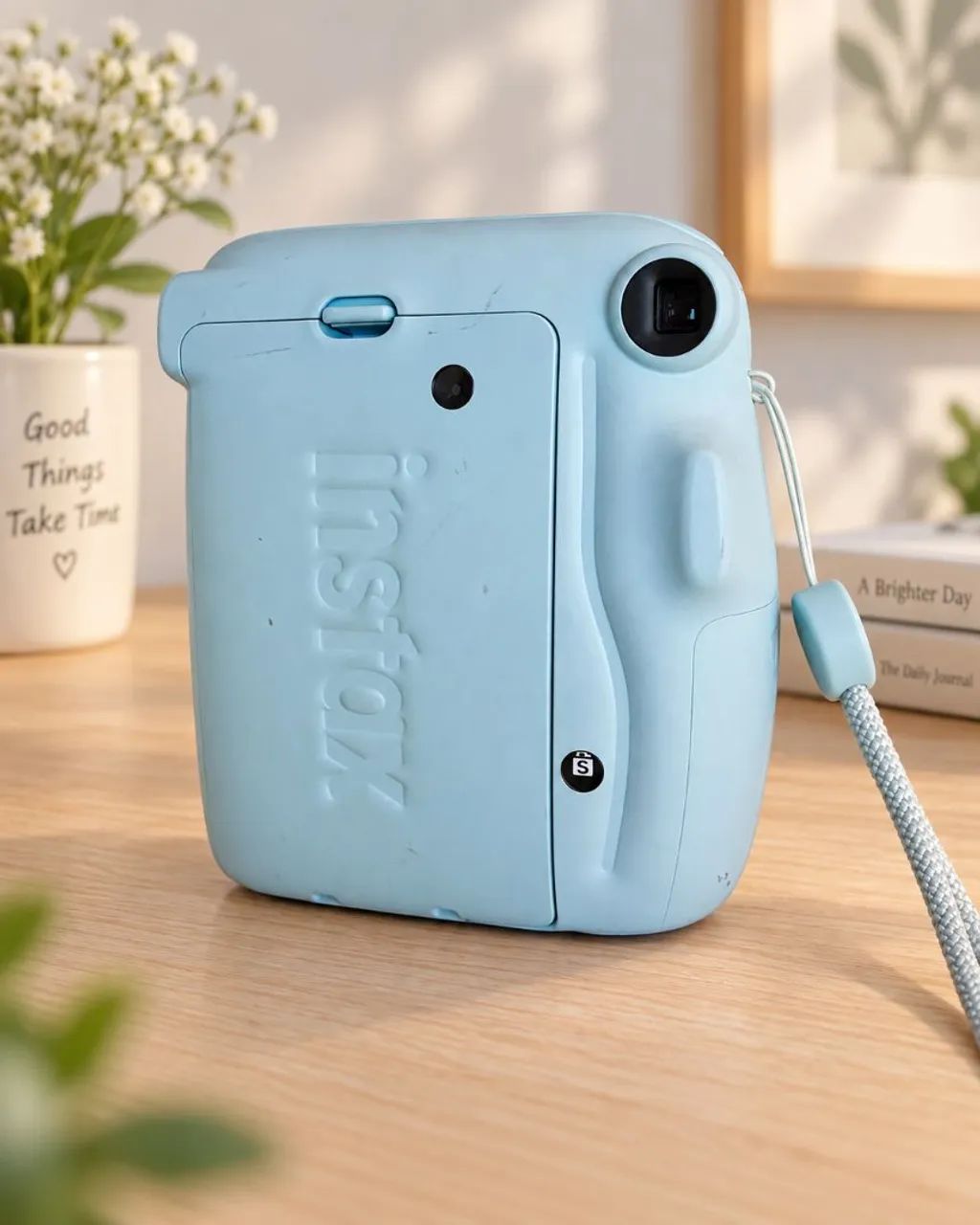 Instax Mini 11 Azul (polaroid) com capinha protetora - Foto 2