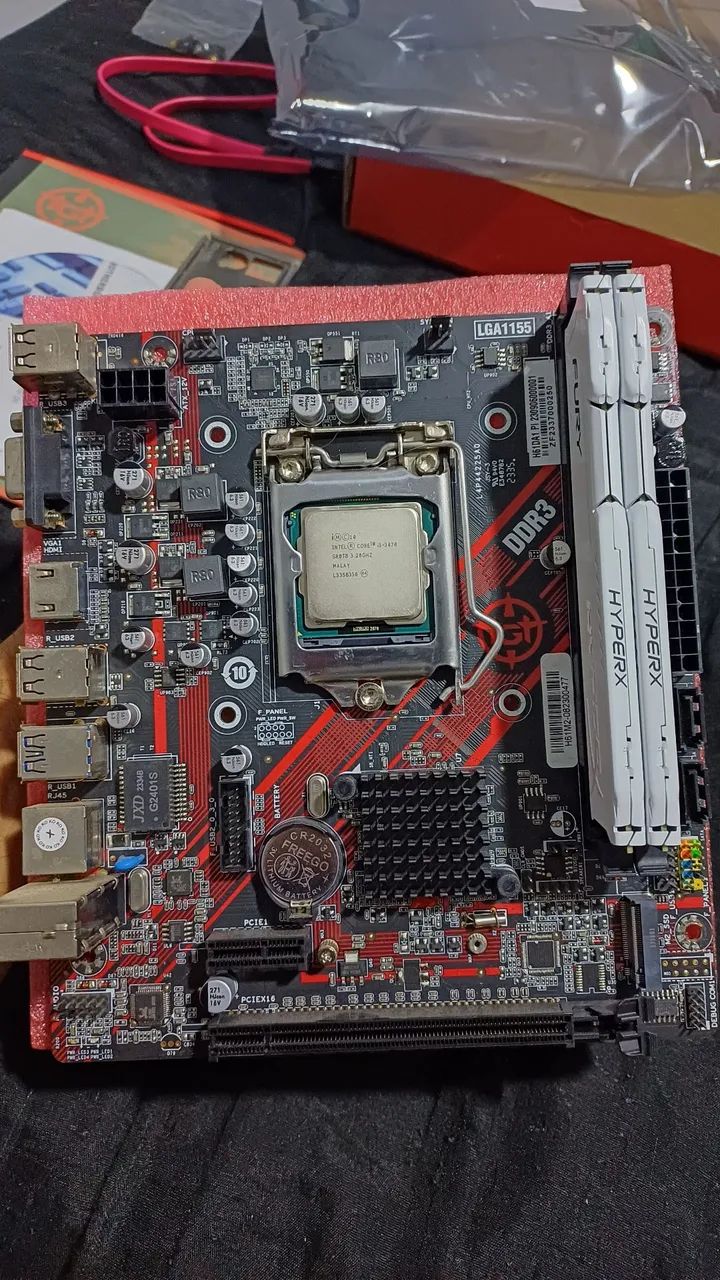 Kit upgrade placa mãe com Processador i5 3470 e RAM memória 16 gb 