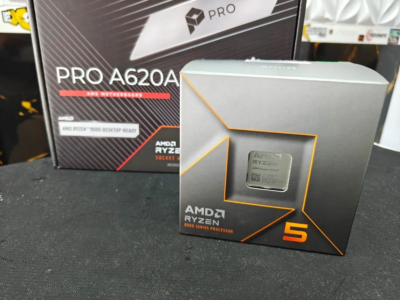 Kit placa mãe Ryzen 5 8400f + a620 pro - Foto 2