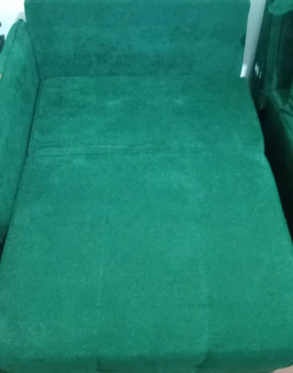 Chaise retrátil em veludo verde escuro | super confortável<br> - Foto 2