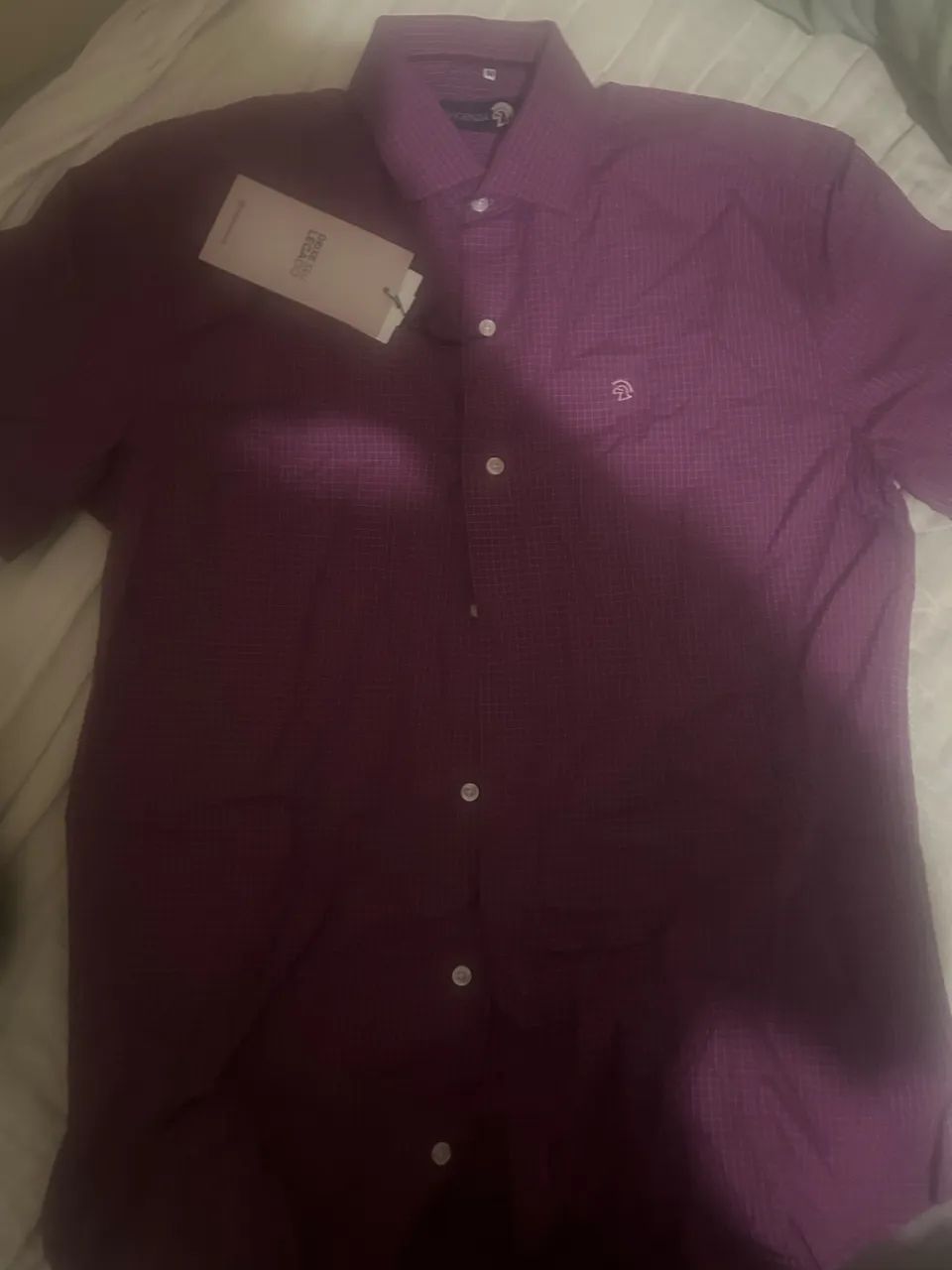camisa social manga curta, nova. Nunca usada.