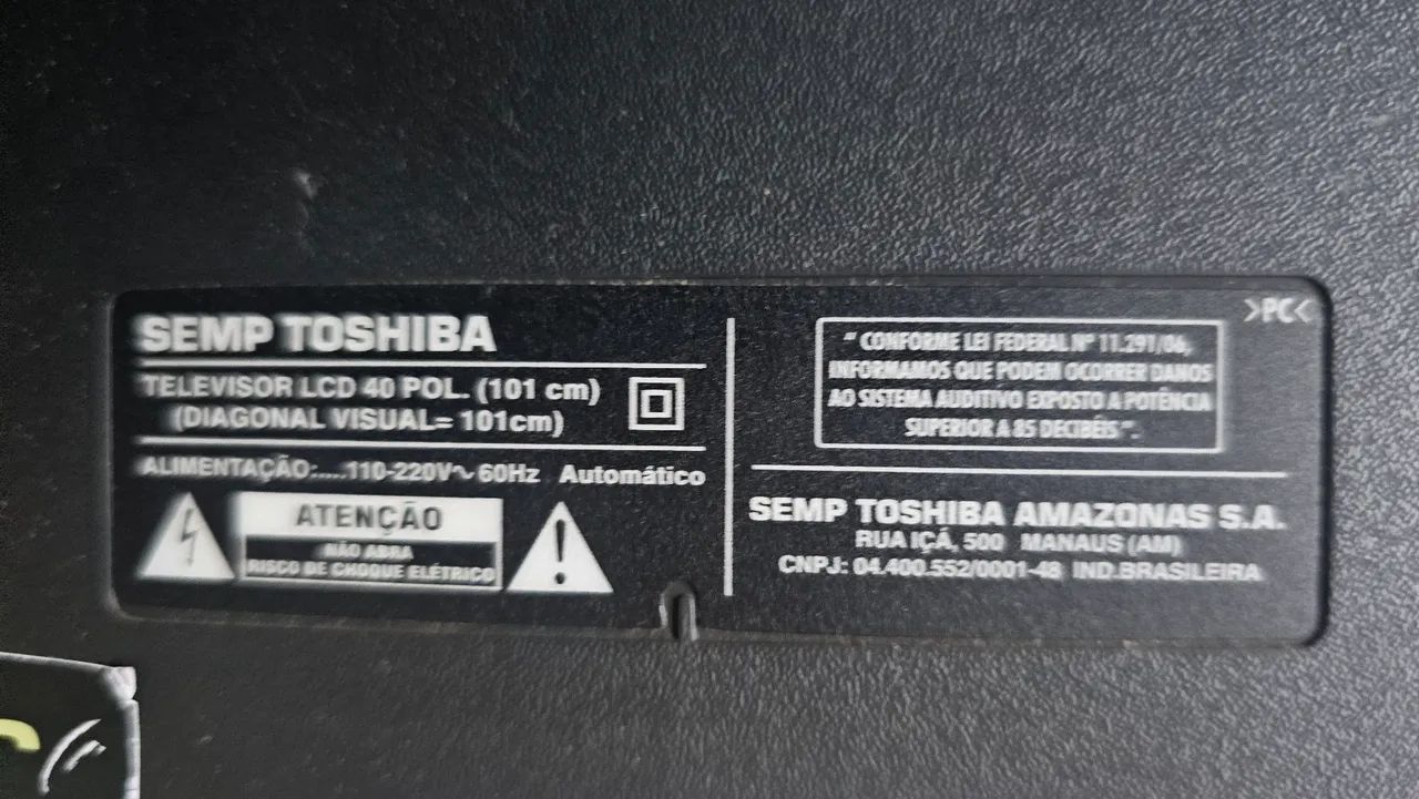 TV Semp Toshiba 40 Polegadas LCD Full HD - Funcionando Perfeitamente - Foto 2