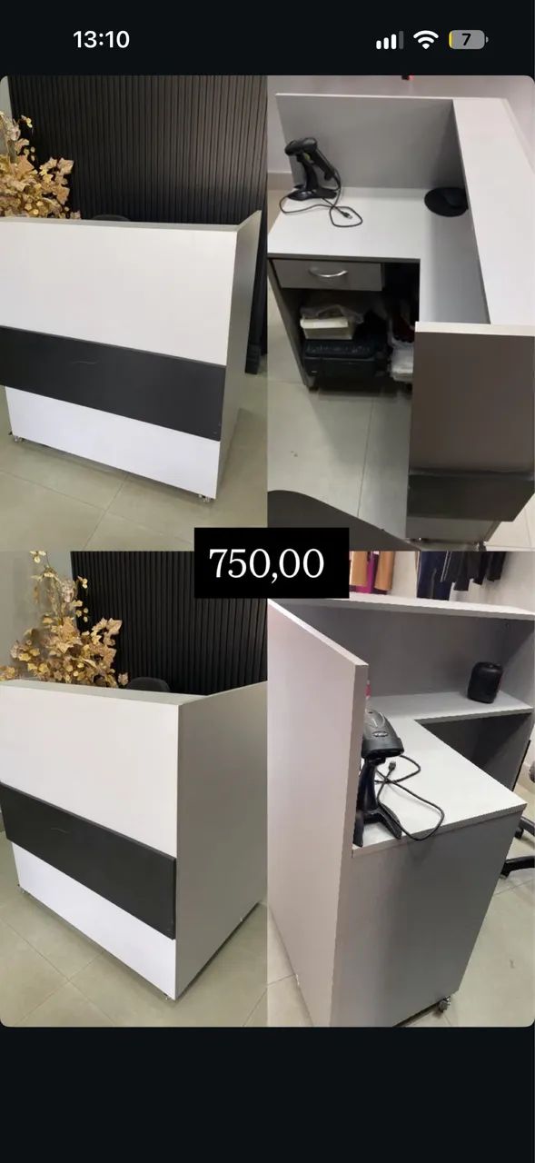 Balcão/ recepção 550,00