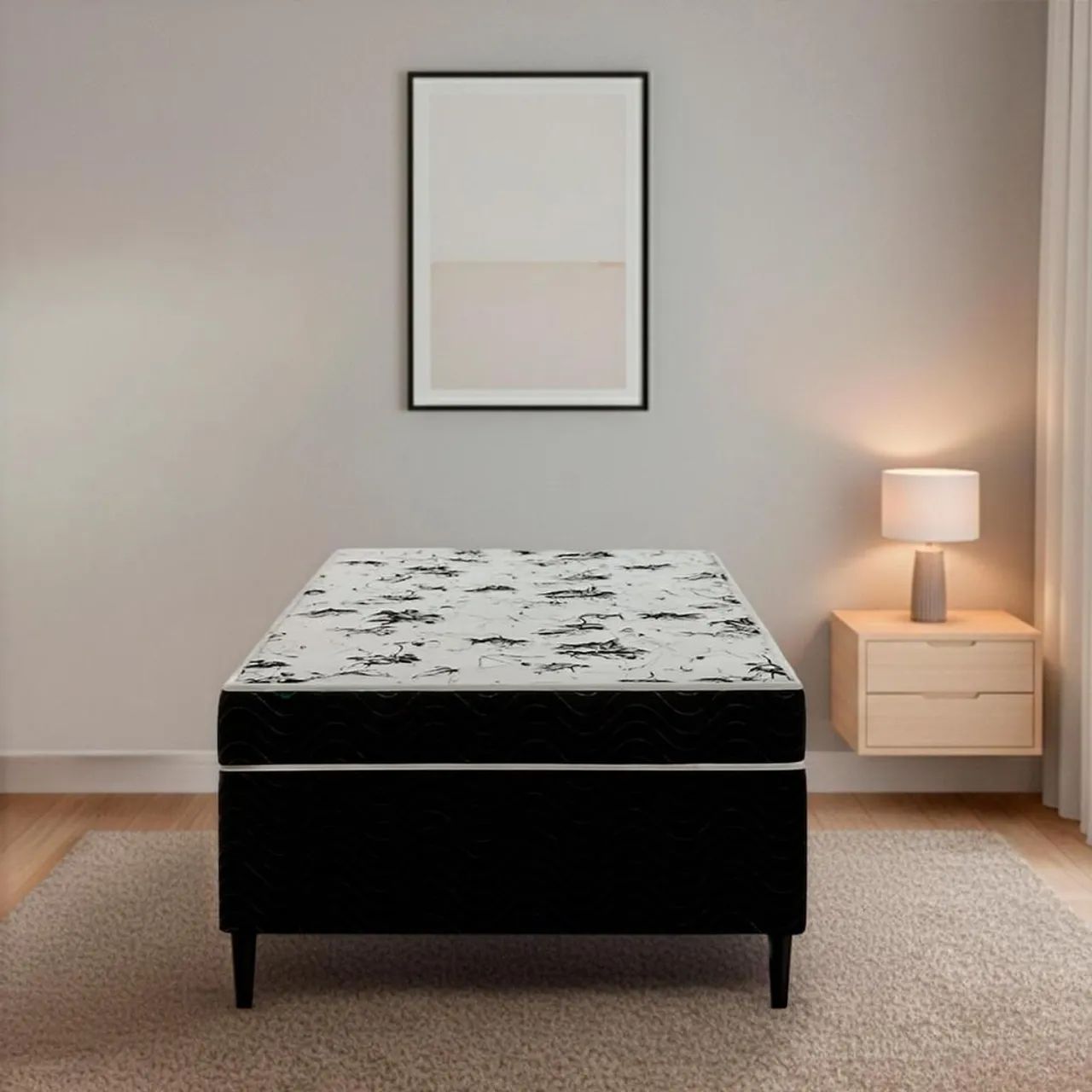 Cama Box de Solteiro - Conforto e Design Moderno - Foto 3