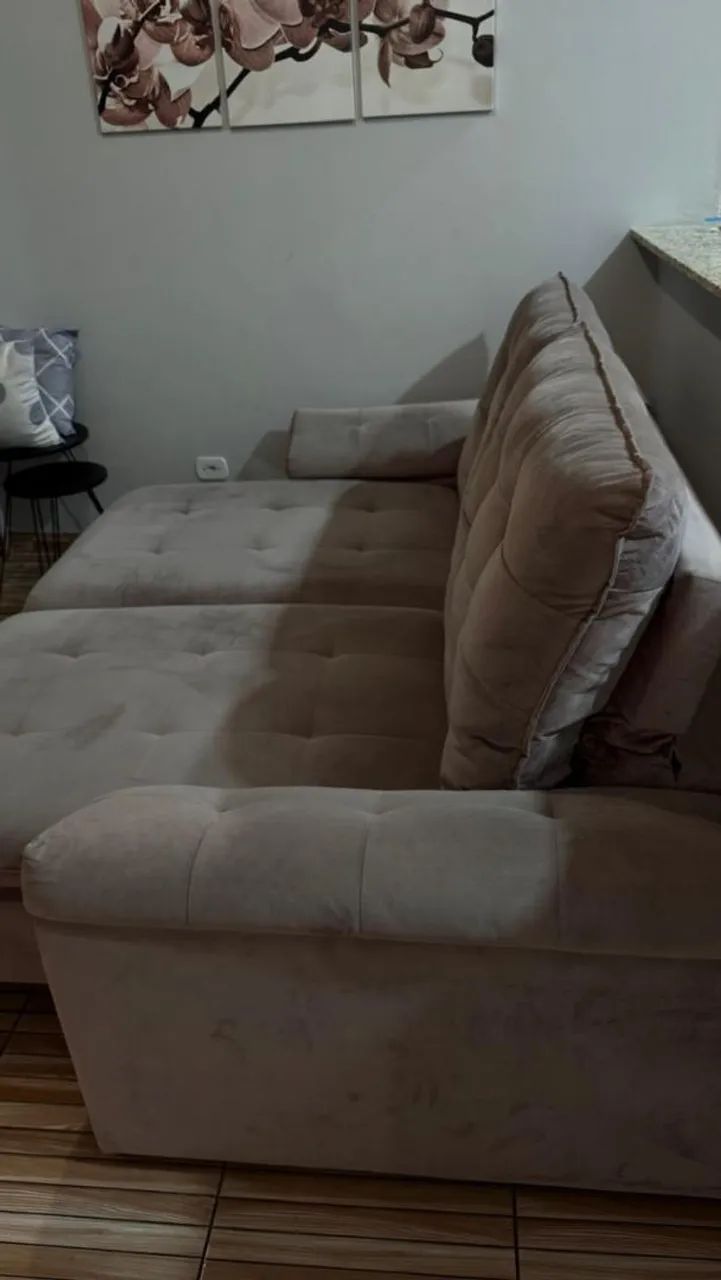 Sofá em suede super confortável  - Foto 2