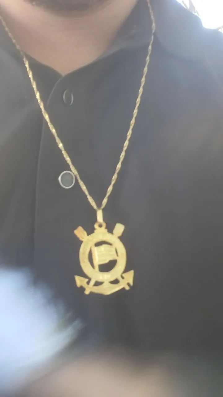 Corrente e Pingente Ouro 18K 750 8,8 Gramas  - Foto 4