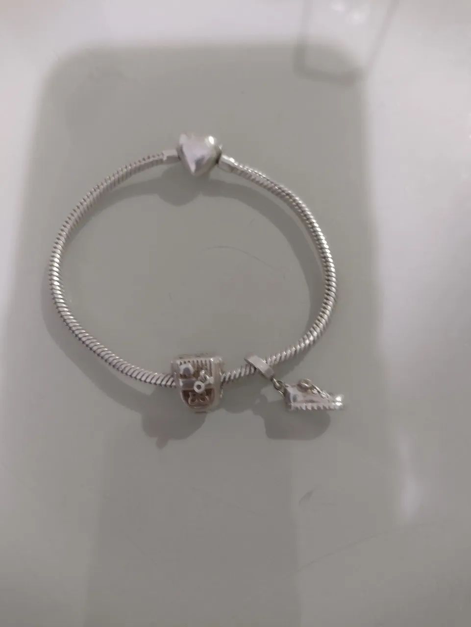 Pulseira para berloque Rommanel prata 925 - Foto 5