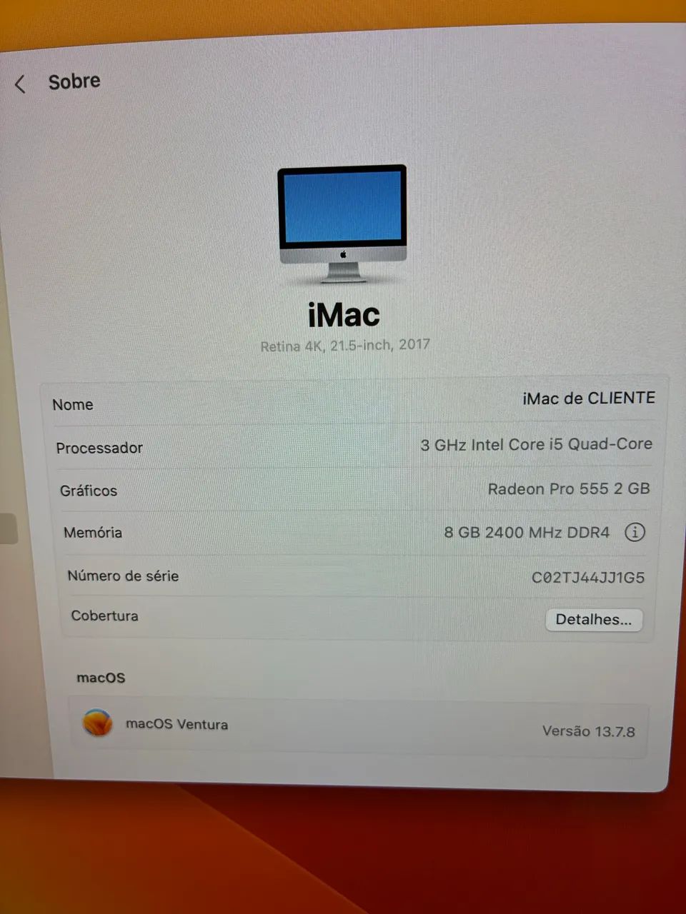 Imac A1418  2017 + teclado e mouse Apple originais - Foto 4