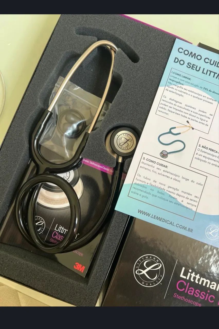 Estetoscópio Littmann Classic III Preto 5620 