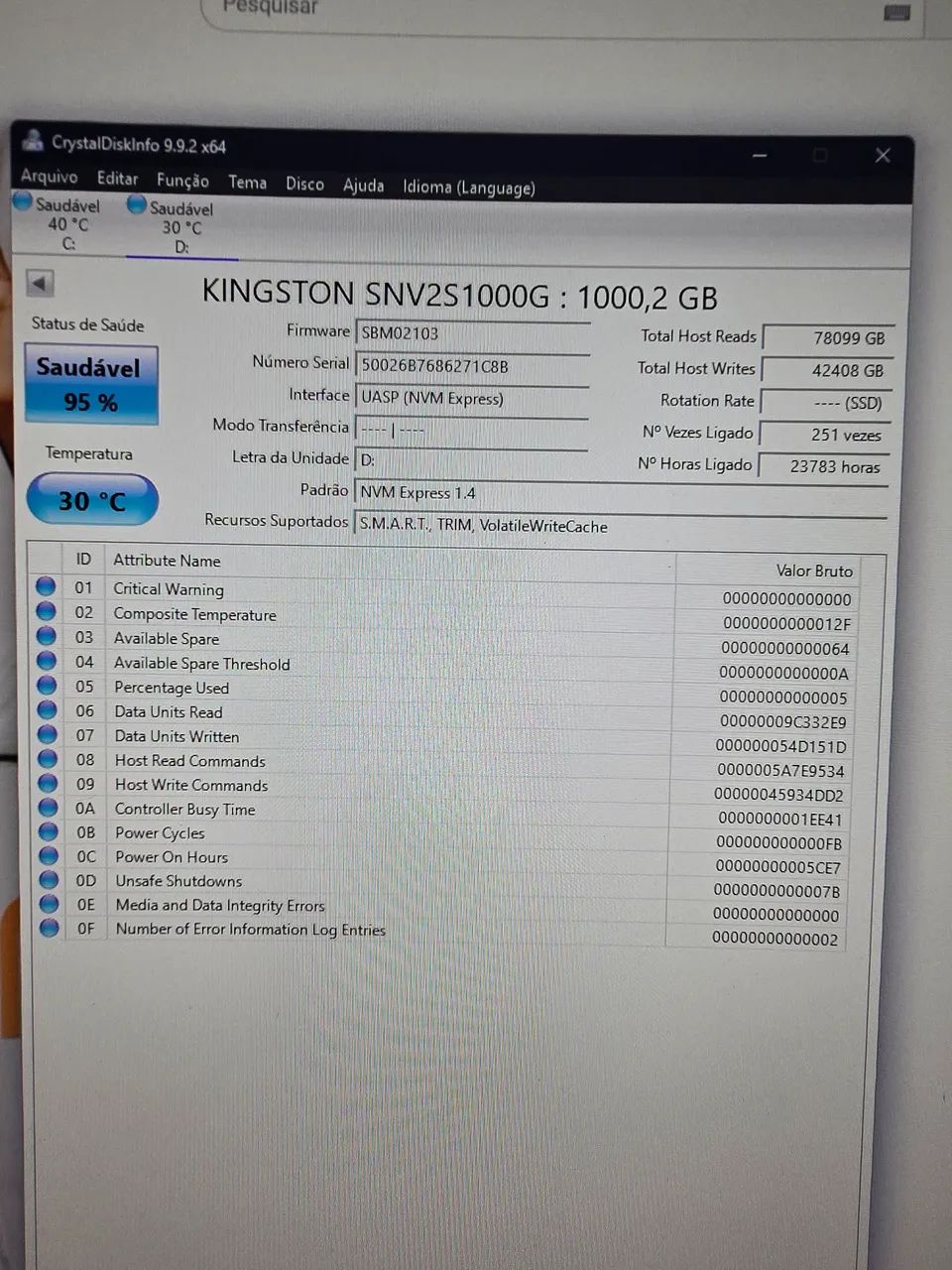 SSD 1TB NVME KINGSTON NV2 - Foto 3