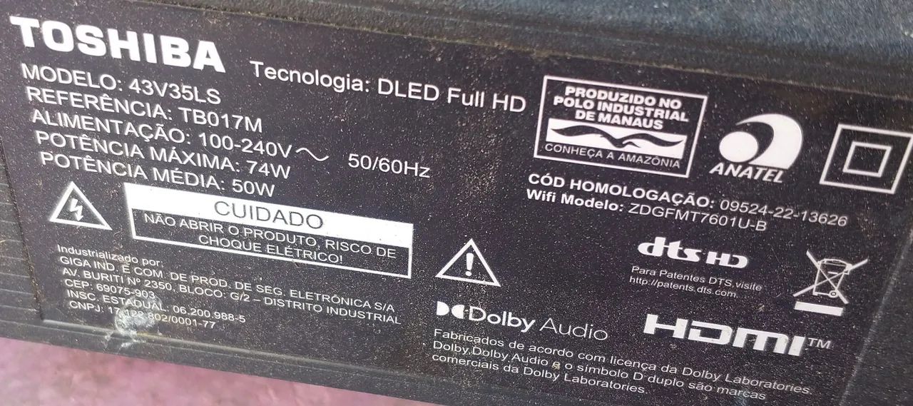 TV 43 Polegadas Toshiba Smart TV  - Foto 3