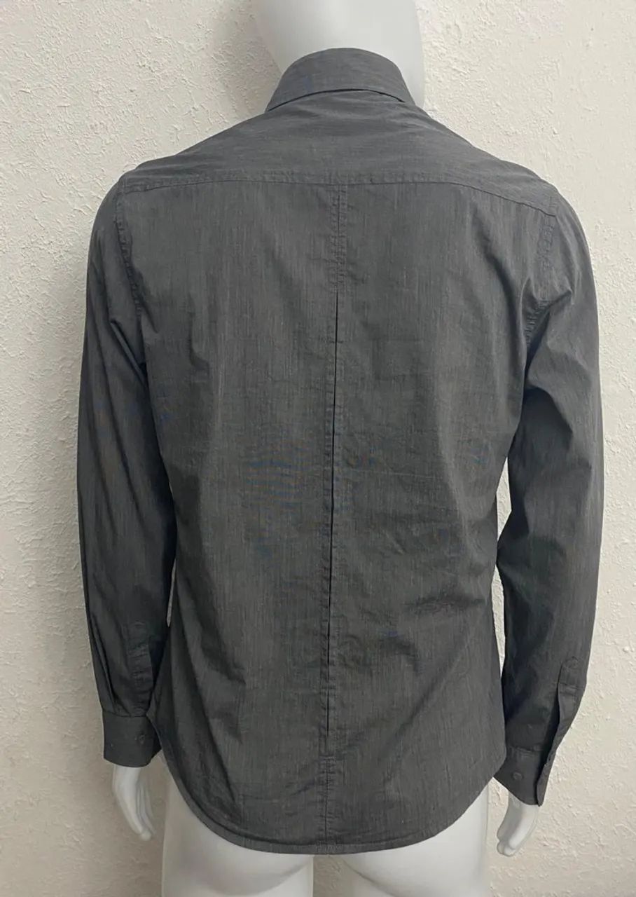 Camisa Fórum Classic Cinza Tamanho M Stretch Bom Estado - Foto 5