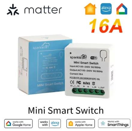 Mini interruptor Inteligente Matter Wi-fi