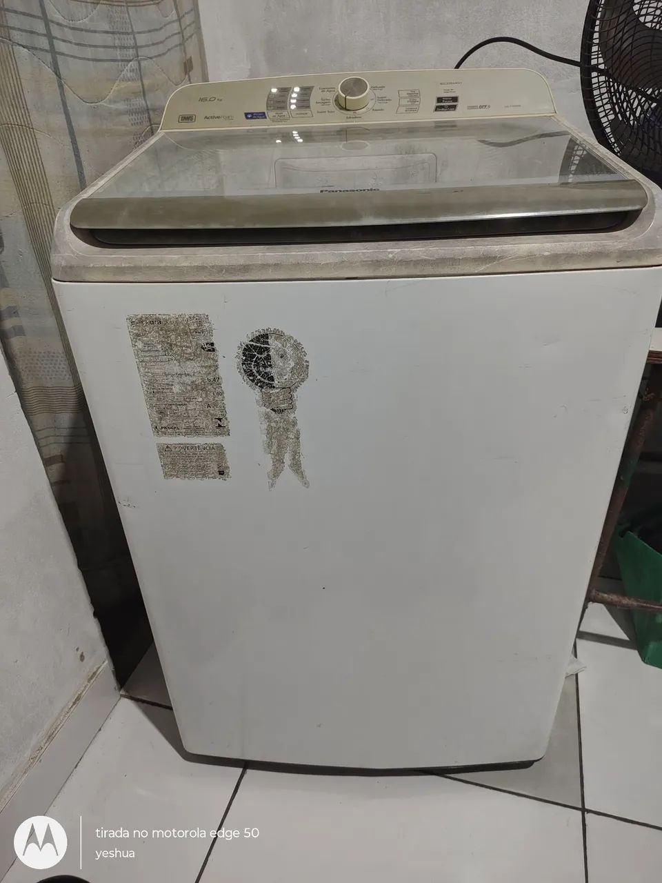Máquina de lavar e centrifugar,16kg funcionando perfeitamente * - Foto 2