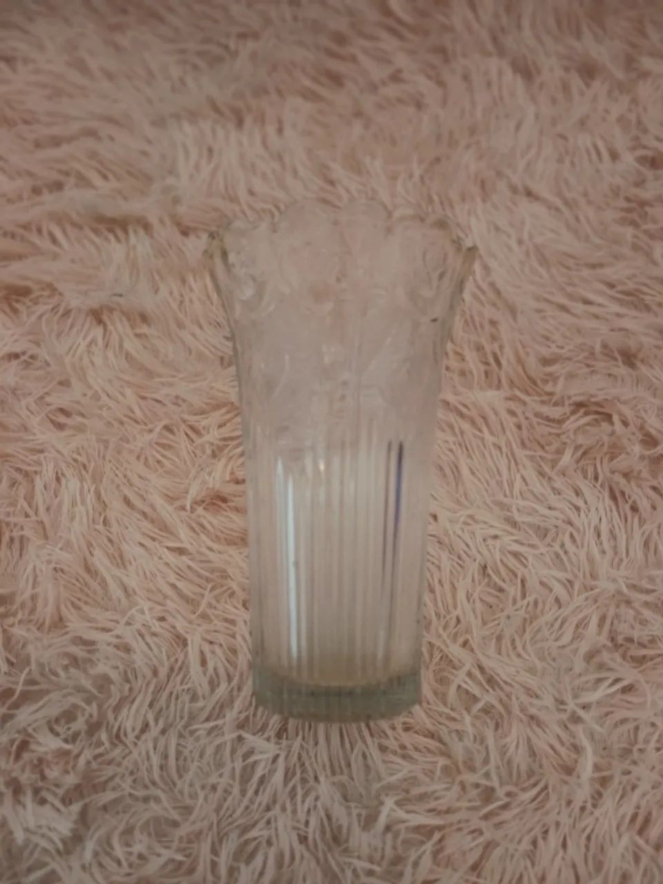 VASO CRISTAL LAPIDADO PEÇA VINTAGE