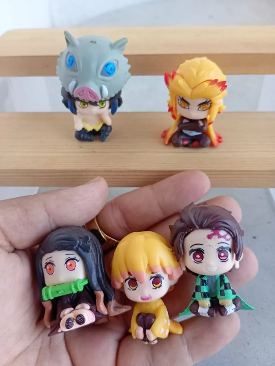 Bonequinhos kimetsu no yaiba 5 personagens - Foto 2