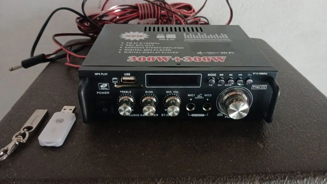 2 caixas de som com amplificador  - Foto 4