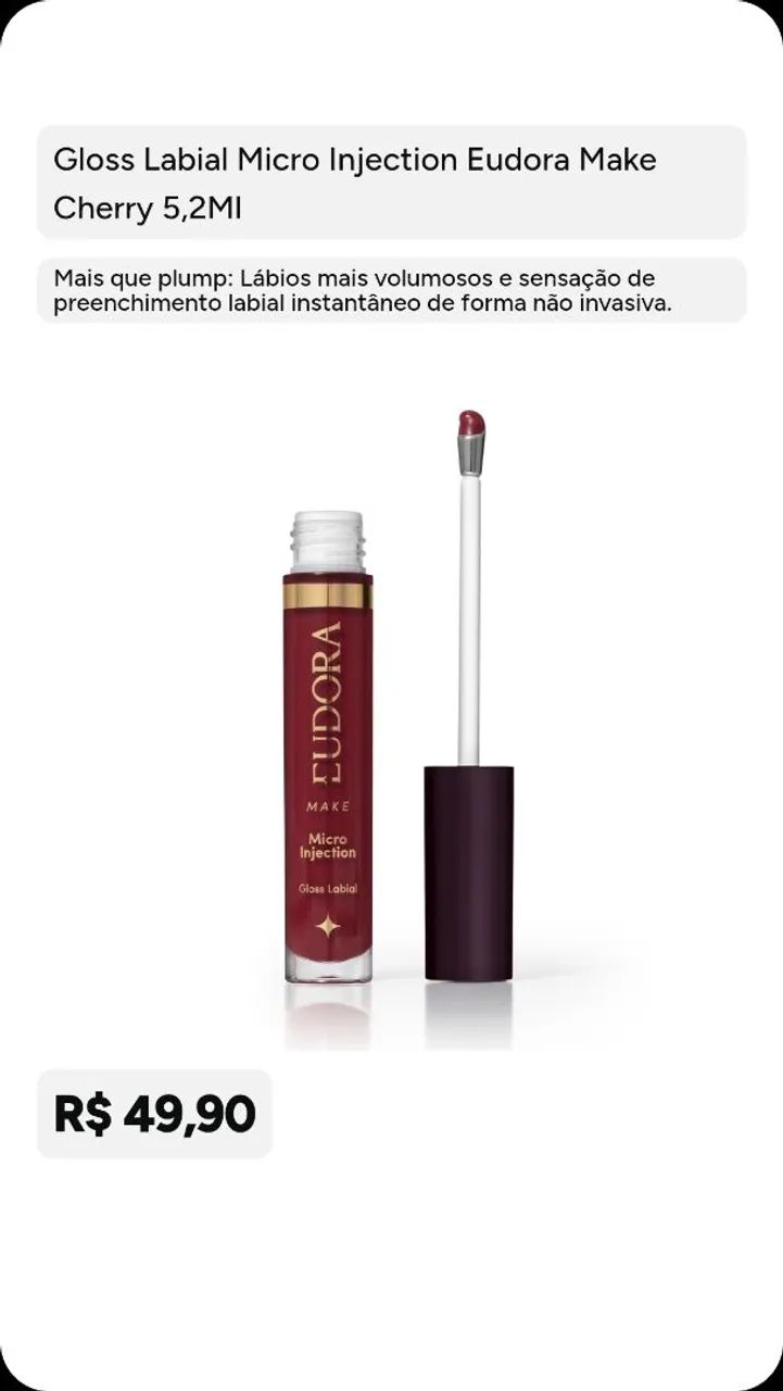  gloss da Eudora lábios ?