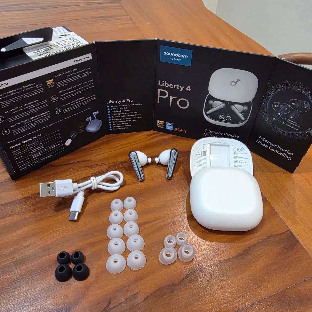 SOUNDCORE LIBERTY 4 PRO by Anker, Fone de Ouvido Bluetooth 5.3